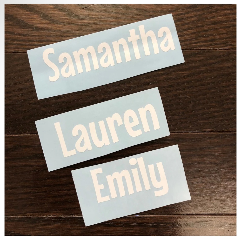 Custom decals With your name